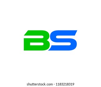 Initial Letter BS Logo Template Design