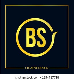 Initial Letter BS Logo Template Design