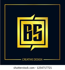 Initial Letter BS Logo Template Design