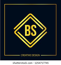 Initial Letter BS Logo Template Design