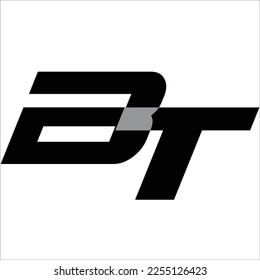 
Letra inicial bt logo diseño creativo símbolo moderno monograma