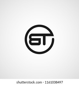 Initial Letter BT Logo Template Design