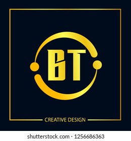 Initial Letter BT Logo Template Design