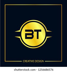 Initial Letter BT Logo Template Design