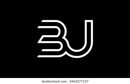 Initial Letter BU Logo Design. BU Logo Design. Creative And Modern BU logo.