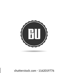 Initial Letter BU Logo Template Design