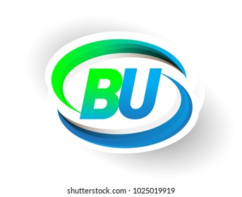 Initial Letter Bu Logotype Company Name Stock Vector (Royalty Free ...