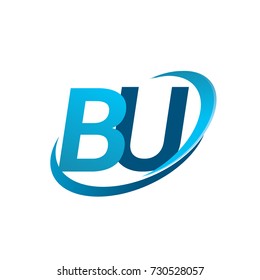 Initial Letter Bu Logotype Company Name Stock Vector (Royalty Free ...