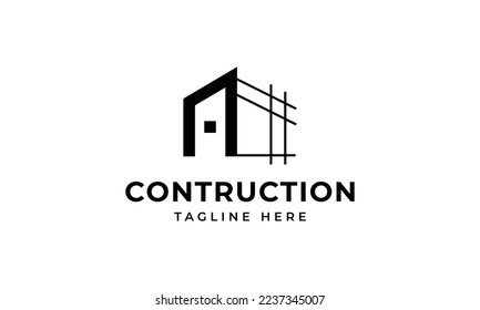 Initial letter a building contruction logo, icon, symbol