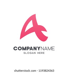 initial letter A business logo template