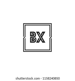 Initial Letter BX Logo Template Design