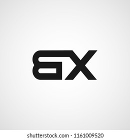 Initial Letter BX Logo Template Design