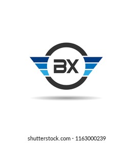 Initial Letter BX Logo Template Design