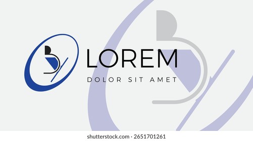 The initial letter BY logo in Blue and Black is framed in a circle on a white background