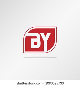 Initial Letter BY Logo Template