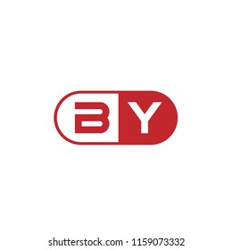 Initial Letter BY Logo Template Design