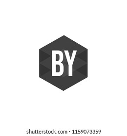 Initial Letter BY Logo Template Design