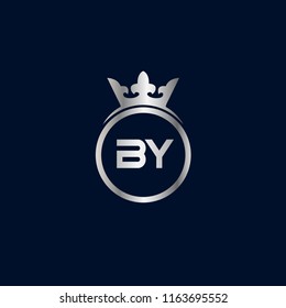 Initial Letter BY Logo Template Design