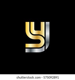Initial Letter BY Y Isolated Design Logo