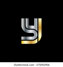 Initial Letter BY Y Isolated Design Logo