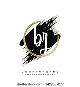 Initial letter BZ beautiful handwriting logo vector template