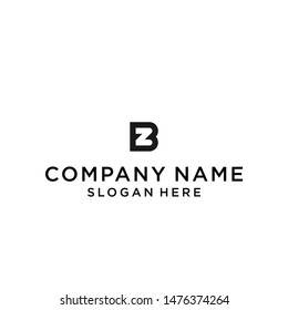 initial letter bz logo design vector illustration template