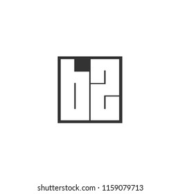 Initial Letter BZ Logo Template Design