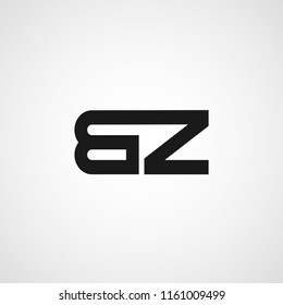 Initial Letter BZ Logo Template Design