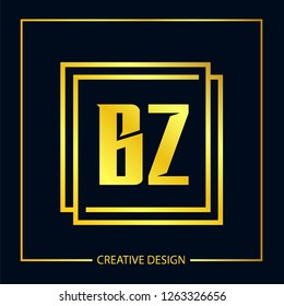 Initial Letter BZ Logo Template Design