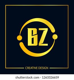 Initial Letter BZ Logo Template Design