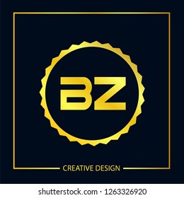 Initial Letter BZ Logo Template Design