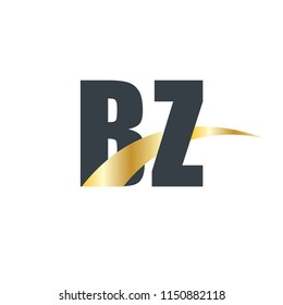 Initial Letter BZ Overlapping Design Logo