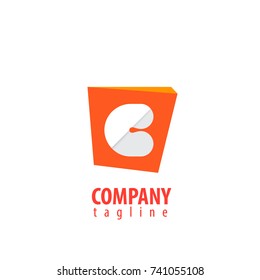 Initial Letter C Abstract Design Logo