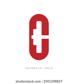initial letter C barble gym fitness logo