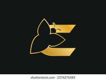 Initial letter C butterfly logo and icon vector illustration design template