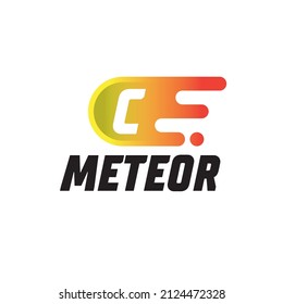 Initial Letter C Fast Speed Logo Design Template isolated on white background