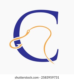 Initial Letter C Fishing Hook Logo Design Concept For Fishing Logo Company