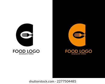 Initial Letter C Food Logo, food logo vector