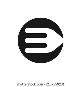 Initial Letter C Fork Logo Design Inspiration