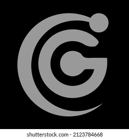 Initial letter c g or cg logo vector templates.