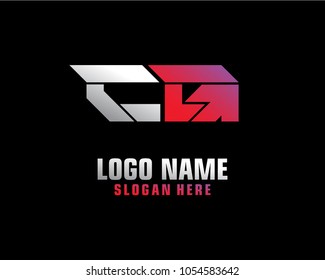 Initial letter C G logo template vector