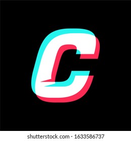 initial letter C with glyph effect.