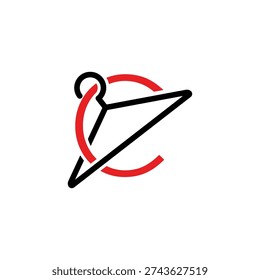 Initial Letter C and Hanger Logo Design