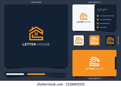 Initial Letter C With House Logo Design Template