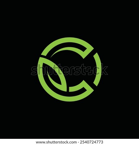 Initial Letter C Leaf Eco Nature Logo Design Inspiration