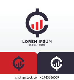 Initial Letter C Logo. Coin Logo. A unique, exclusive, elegant, professional, clean, simple, modern logo. Great logo for company with strong feels, It would be perfect for your company