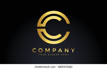 Initial Letter C Logo With Creative Modern Business Typography Vector Template. Creative Abstract Letter C Logo Design

