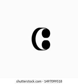Initial Letter C logo. Design Template Element