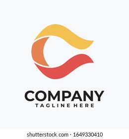 diseño del logotipo de letra inicial c inspiración vectorial