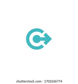 Initial letter c logo for a design template